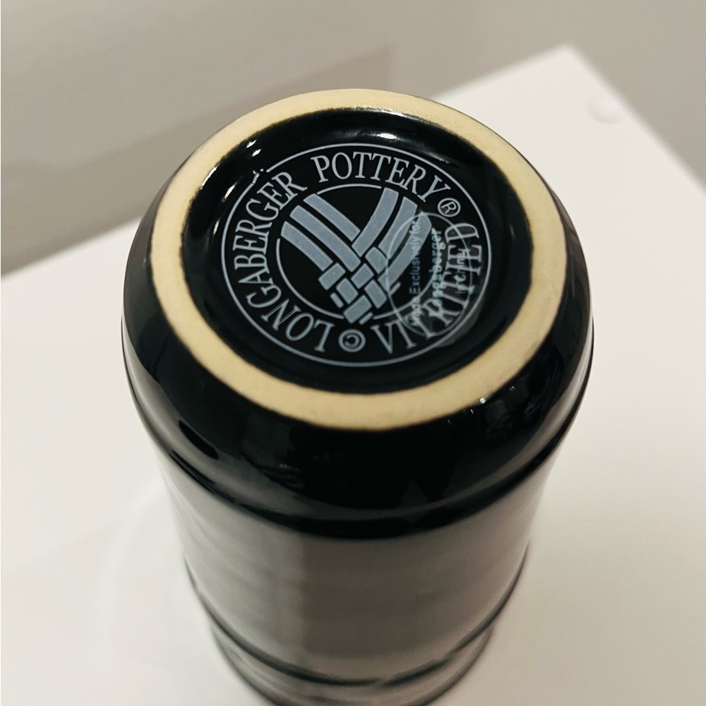 Longaberger black travel mug with lid - Picture 7 of 8